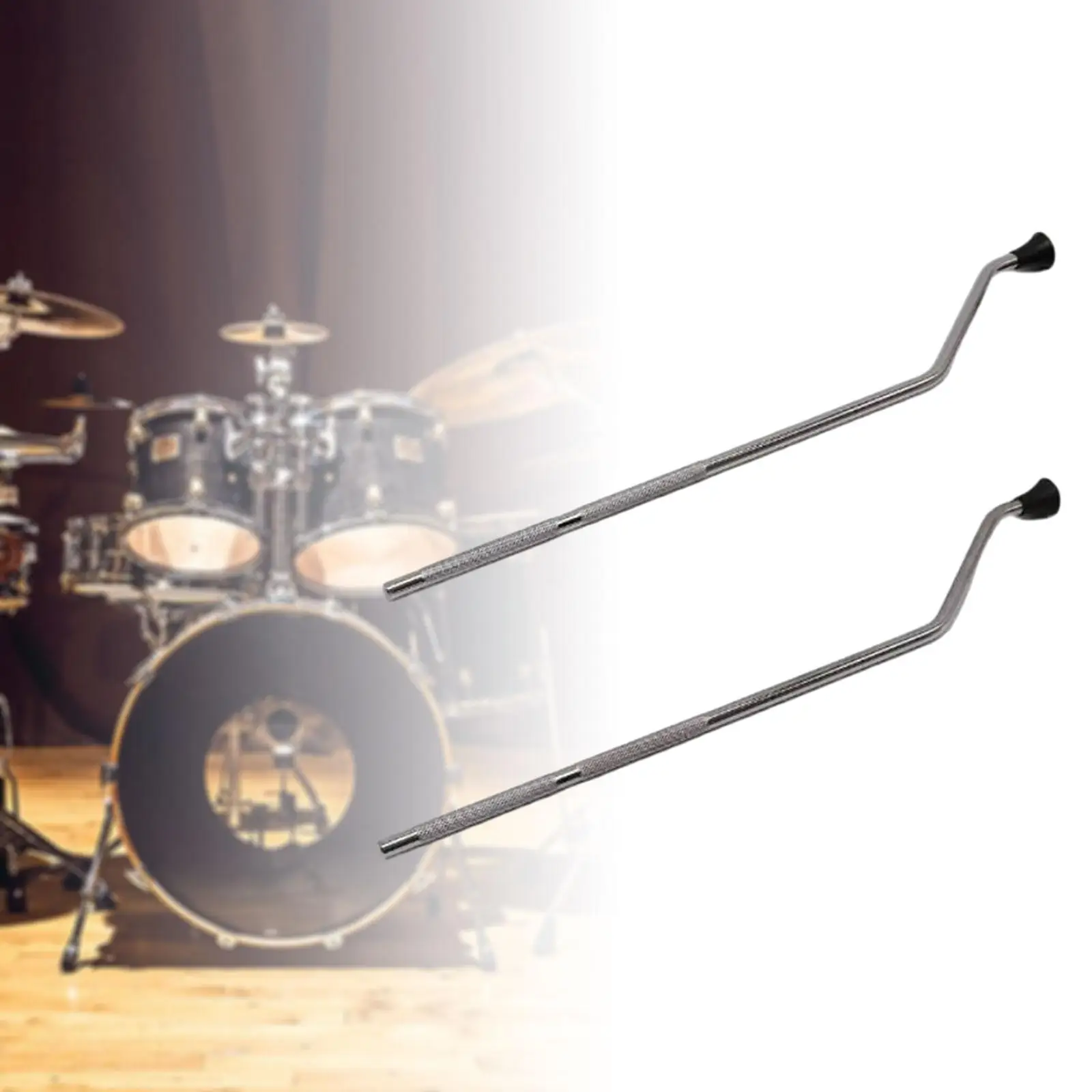 

2x Metal Floor Tom Legs Non Slip Support Rack Drum Hardware Percussion Drum Accessories