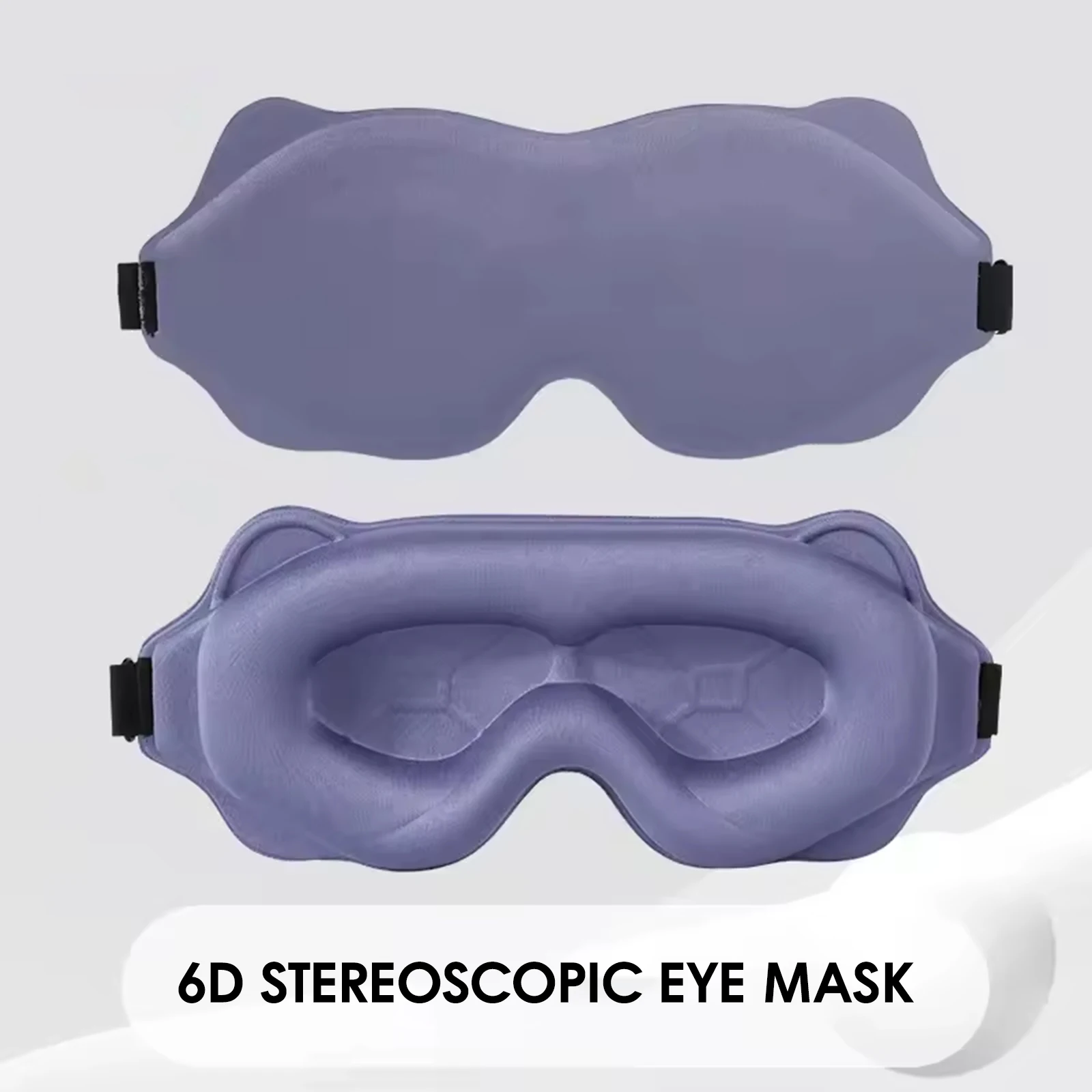 3D Contoured Memory Foam Sleep Mask - Ultra-Comfort & Light Blocking for Relaxation and Travel
