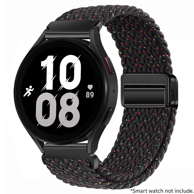 Adjustable Nylon Buckle Strap for Smartwatches - 22mm/20mm