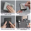 1/2/3PCS Punch Free Shaving Razor Holder Men Shaving Shaver Storage Hook Wall Shelf Bathroom  Wall 4