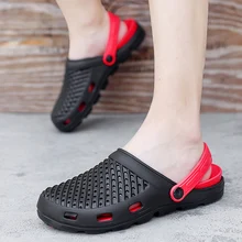 

Fashion Men's Sandals Summer Shoes Men Slippers Breathable Non-slip Mules Male Garden Shoes Casual Beach Slippers Flat Sandals
