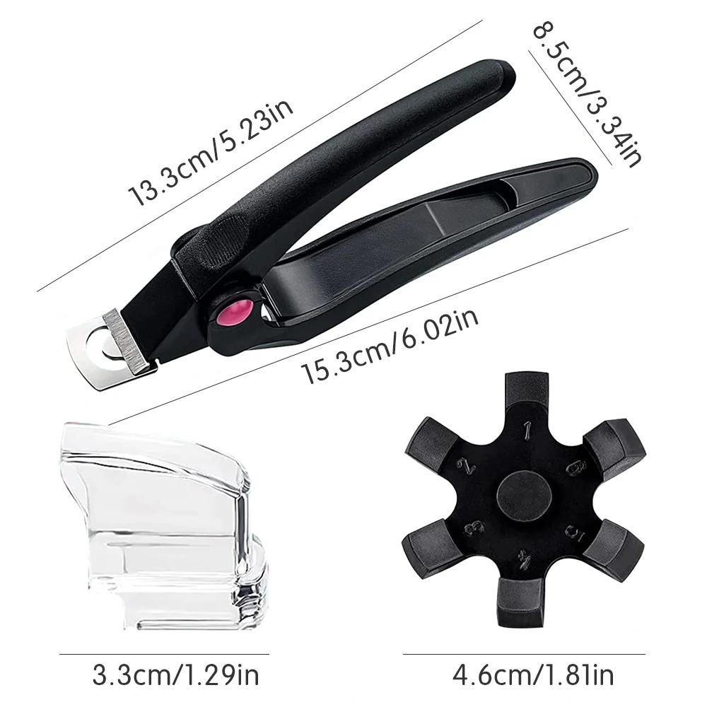 Acrylic Nail Clipper Adjustable Artificial Nail Capsule Cutter Special Type U Word Fake Tip Trimmer Edge