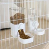 Automatic Pet Feeder Waterer Dog Cat Hanging Cage Bowl，Suitable for Small Puppy Cat Rabbit Food Container Dispenser Bowl 5
