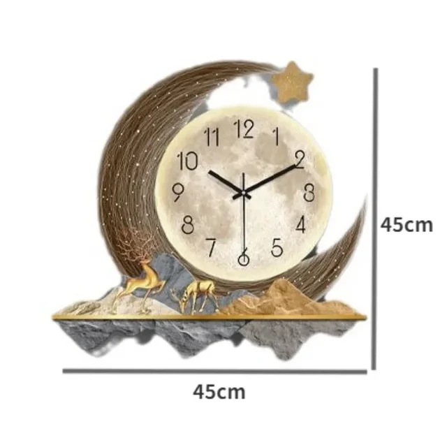 Modern Minimalist Creative Decoration Light Luxury Internet Red Wall Clock Living Room Home Fashion Clock 5