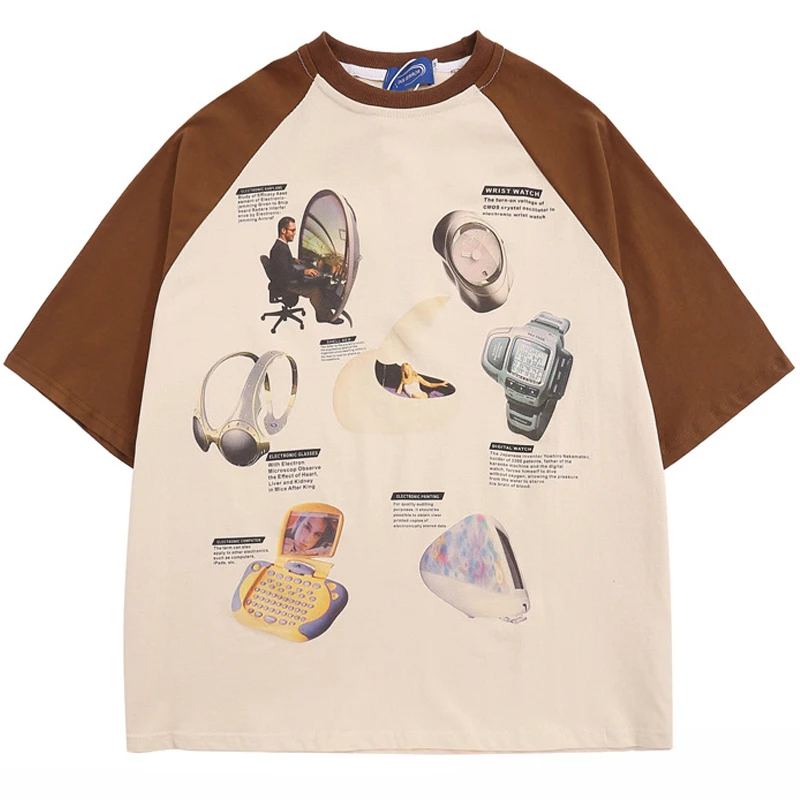 

Уличная одежда 2024, Мужская футболка, Спортивная футболка в стиле хип-хоп, футболка оверсайз в стиле ретро, футболка в стиле Харадзюку, хлопковые хипстерские повседневные топы, футболка