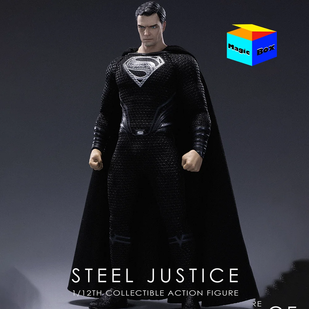 

VToys BMS BS03002 1/12 Scale Male Soldier Double Head Carving Steel Justice Henry Cavill 6Inch Action Figure Body Full Set Model