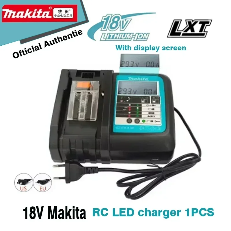 Original Makita Charger DC18RC 3A Li-ion Compatible with 14.4V 18V LXT BL1815 BL1860 BL1430 BL1450 Drill Batteries Charger charger adapter battery charger