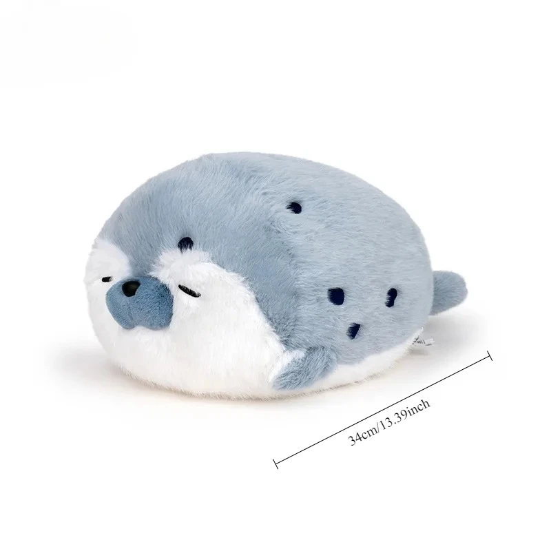 New Seal Plush Toy Soft Pillow Lifelike Stuffed Marine Life Sea Otter Soft Doll Simulation Seal Cushion Christmas Birthday Gift 3