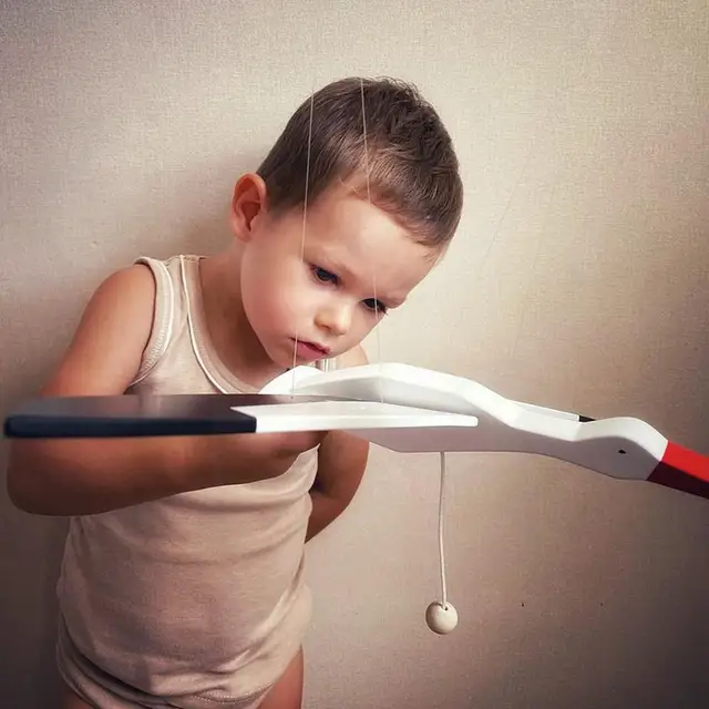 Wooden Hanging Flying Flapping Seagull Parrot Eagle Nursery Baby Mobile Toy Gift for Bedroom Outdoor Balcony Bed D1L8 1