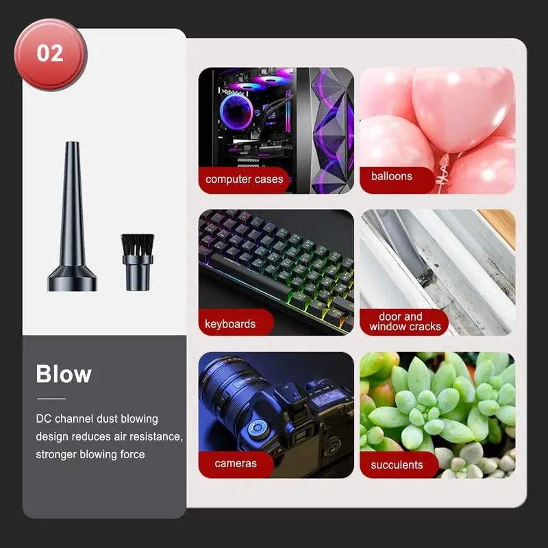 Mini Car Vacuum Cleaner Wireless Handheld Portable Cleaner for Home Appliance Poweful Cleaning Machine Car for Keyboard