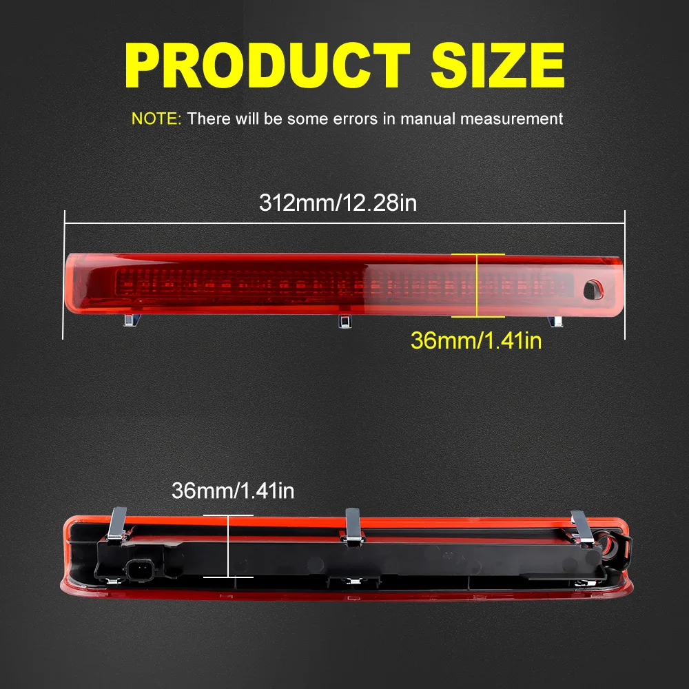 3° Luce Stop Posteriore Per Renault Megane MK3 Hatchback 2008-2016 - Lampada Freni Centrale Rossa OEM 265900006R - Foto 11