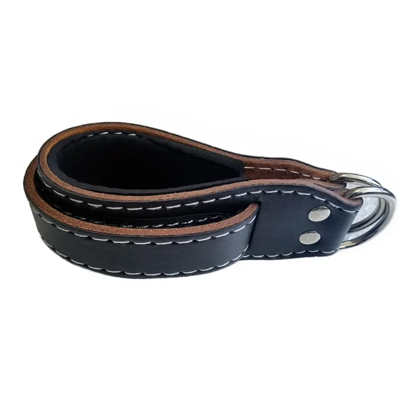 Ankle Straps for Fitness Cable Machines Workout Ankle Weights Training Straps Adjustable Cowhide Gym Shackles Work on Hips and Legs