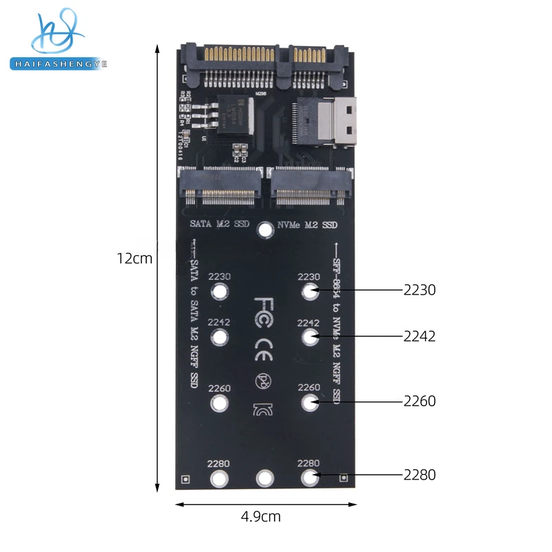 SATA M.2 Adapter M2 NVME SSD to SFF-8654 Converter 22Pin SATA to M2 expansion Card For PC Desktop Mainboard led driver adapter