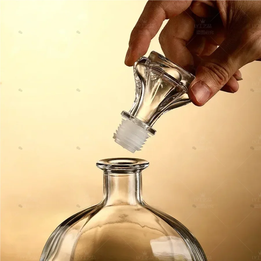 350ml Cold Extract Glass Bottle Vodka Bottle Whiskey Wine Whisky Fruit Wine Green Plum Wine Hip Flasks Coffee Bottle