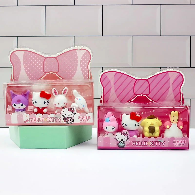 

Kawaii Sanrio Kuromi Mymelody Cinnamoroll похватка pompurin ластик мультфильм 3d съемные аниме игрушки для подарков студенческие призы