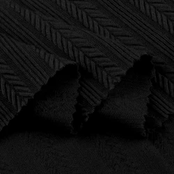 Elastic Knitted Jacquard Fabric for DIY Sewing Projects - 100x160cm Woven Texture Stretch Fabric (26)