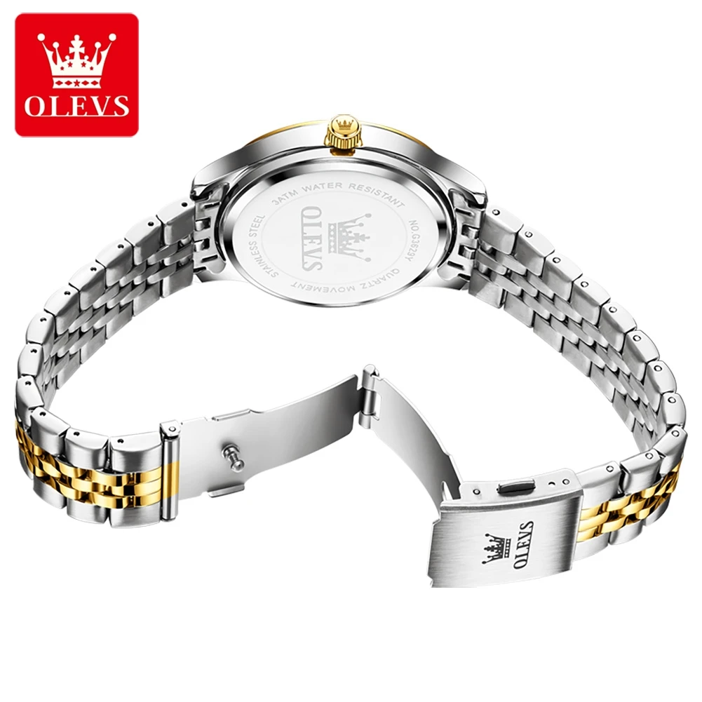 OLEVS 3629 العلامة التجارية الأصلية ساعة كوارتز لل...