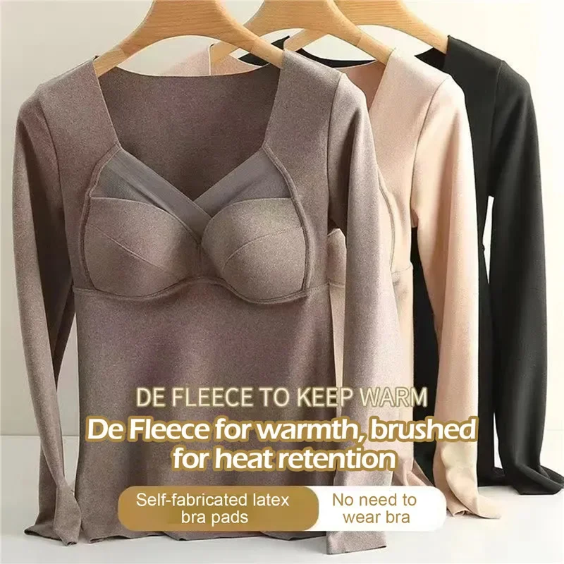 Nueva ropa interior térmica para mujer, chaleco de talla grande, lencería térmica, ropa de invierno, Tops cortos cálidos, camiseta sin mangas para mujer, camiseta interior íntima