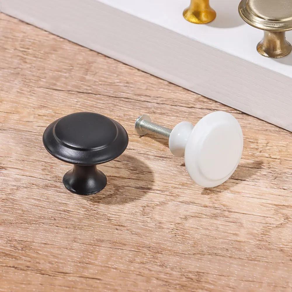 2pcs/lot Kitchen Fashion Kitchen Furniture Fitting Dresser Round Shape Door Handle Wardrobe Pulls Cabinet Pulls Drawer Knob