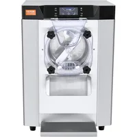 Commercial Ice Cream Machine 1400W 20/5.3 GPH Hard Serve Ice Cream Maker with LED Display Screen Auto Shut-Off Timer, Silver 1