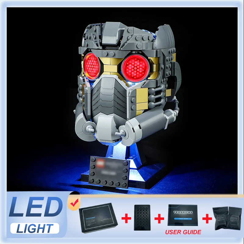 

LED Light Compatible LEGO 76251 Star-Lord's Helmet（Only LED Light,Without Building Blocks ）