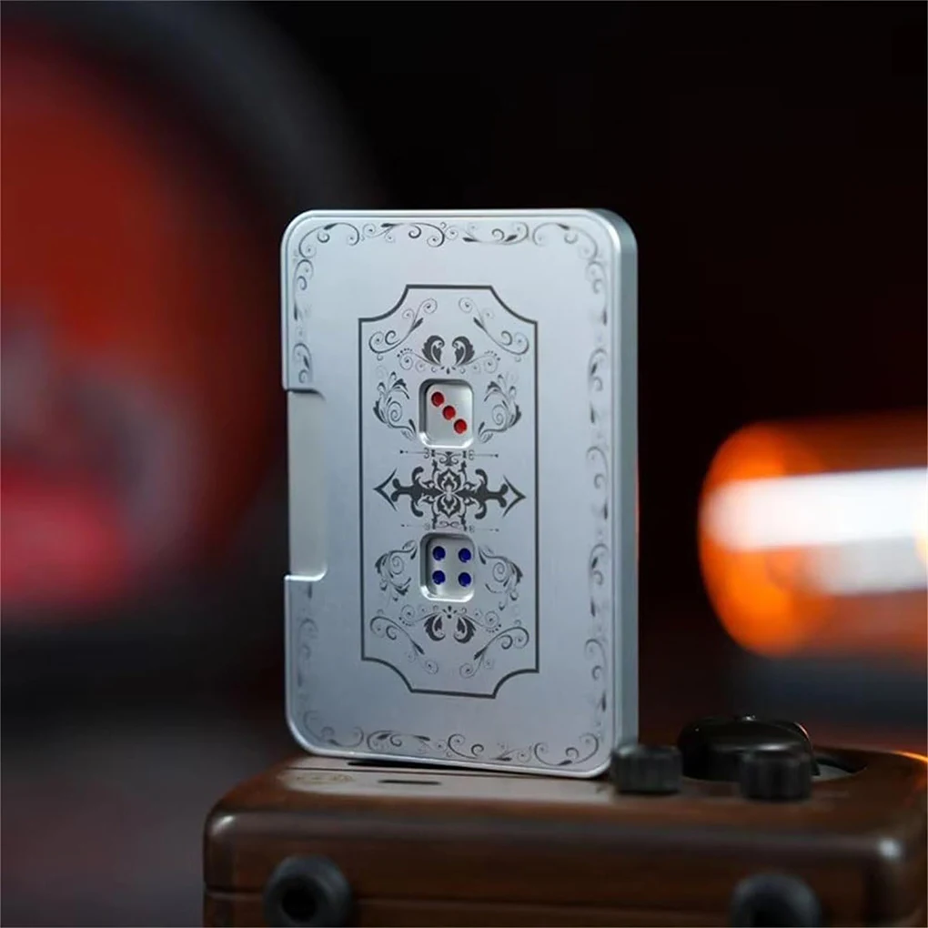 Aluminum Alloy 3D Mechanical Dice Fidgets Toy Auto-Dice Game Dice Dice Set
