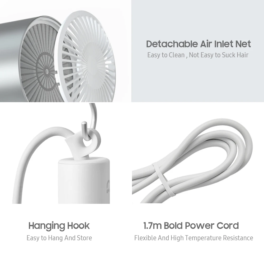 MIJIA H500 XIAOMI Оригинальный водно-ионный фен для волос мощностью ...