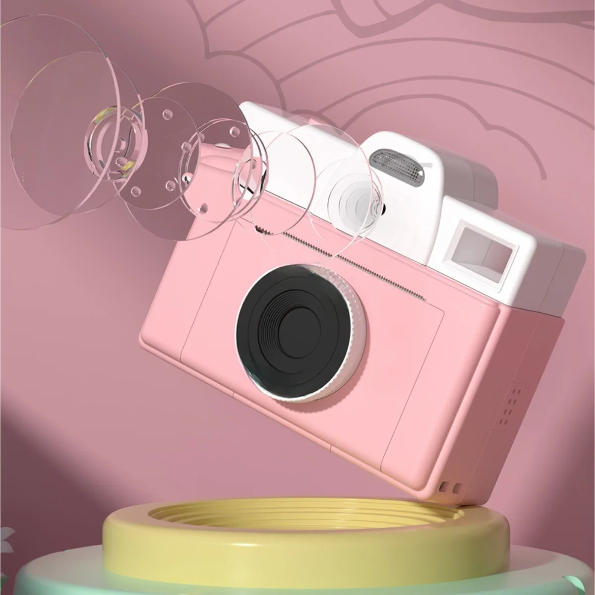 [Christmas Birthday Gift] Camera Printing Digital Camera Portable Printer for & Party, Vacation, Photo Booth Accessory