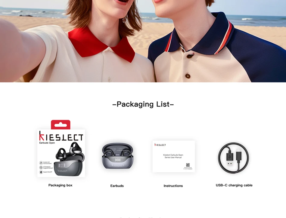 KIESLECT Open AI-øretelefon-ørekrogdesign