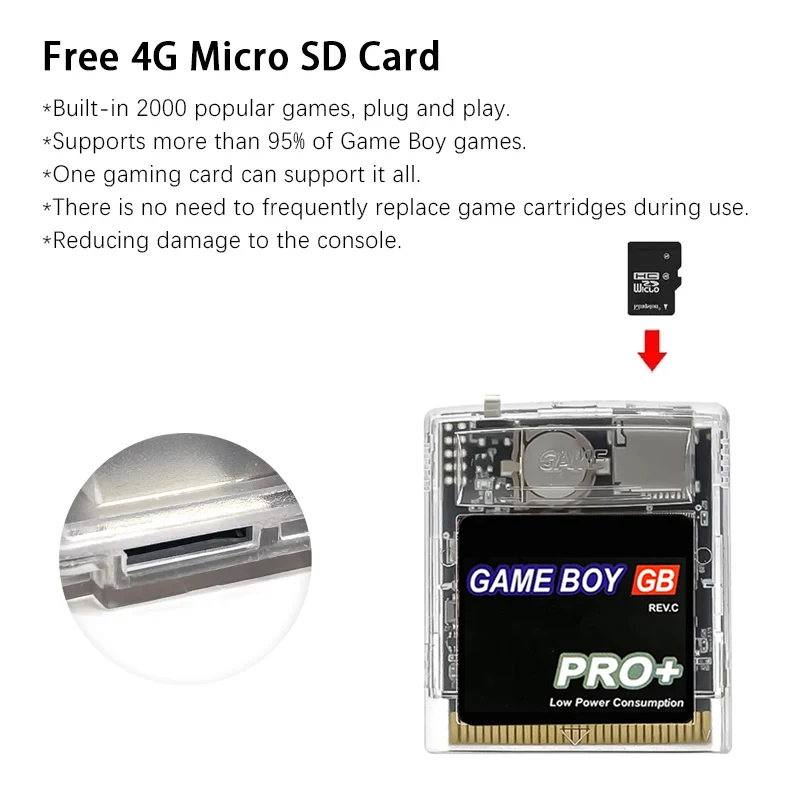 REMANK GameBoy Cart NEW Gameboy Color GB PRO Multi Game Cartridge