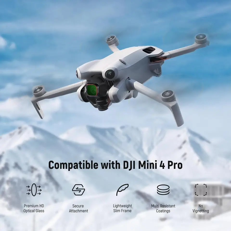 NEEWER Variable ND Filter Compatible With DJI Mini 4 Pro, ND2 - View #9