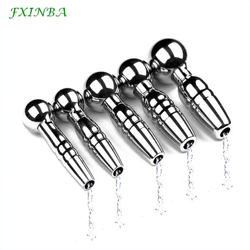 FXINBA Stainless Steel Urethral Catheter Dilator Male Penis Plug Threaded Urethra Sound Stimulator Sex Toy For Men Masturbation