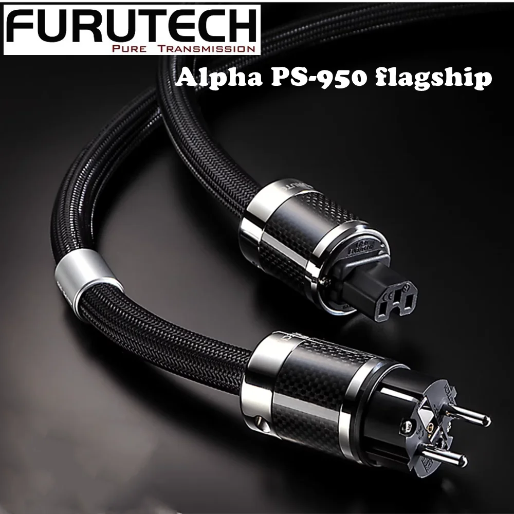 Nuovo Originale Furutech Alpha-Occ Ps-950 Flagship Hi-End Hifi Cavo Di Alimentazione Eu/Us/Uk Fi-50 Spina Di Alimentazione In Fibra Di Carbonio Made I