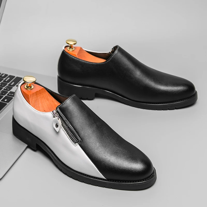 

Luxury Brand New Loafers Shoes High Quality Men Leather Shoes Casual Platform Shoes Business Moccasin Lightweight Driving Shoes