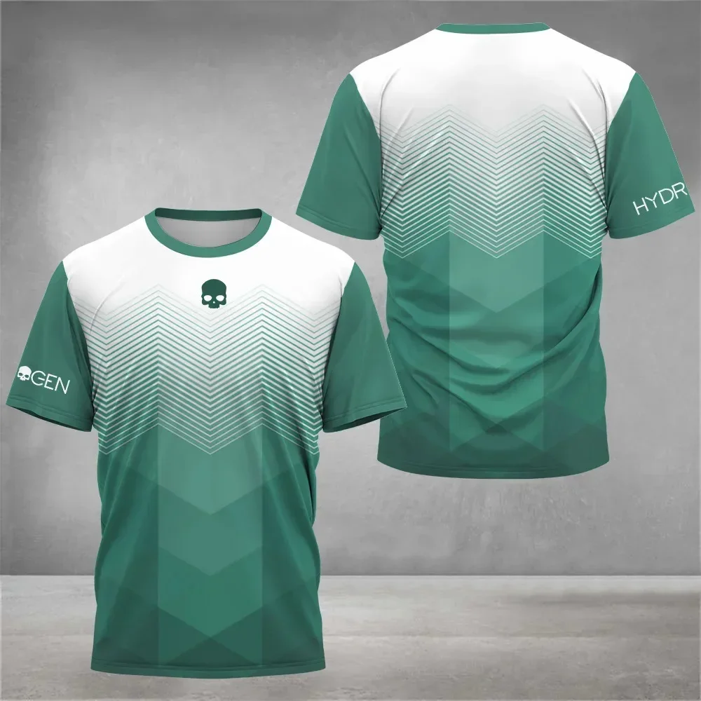 Summer Men's Fashion Sports T-shirt Breathable Men's Tennis Badminton Running Sports Clothing Casual Loose Short Sleeve T-shi