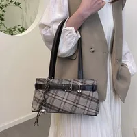 Nouveau sac à main Boho sac à bandoulière cloche pendentif léger sac fourre-tout Plaid femmes sac femmes 5