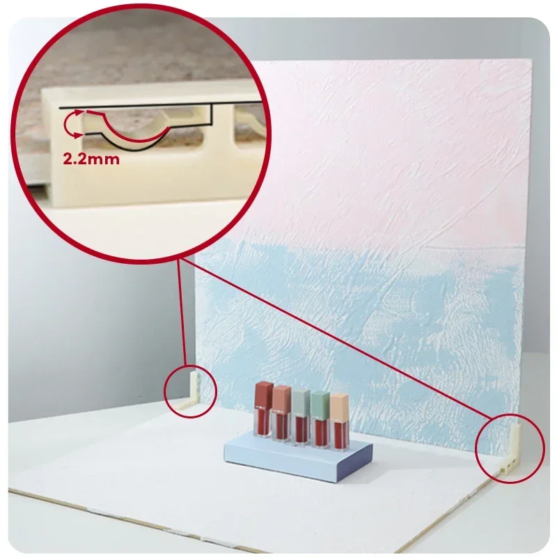 PVC 배경 보드 설정 사진 스튜디오 소품에 대 한 세로 버클