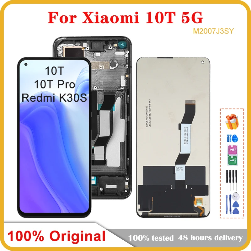 

6.67" Original For Xiaomi Mi 10T Pro 5G M2007J3SG LCD Display Touch Screen Digitizer For Mi10T 5G Redmi K30s M2007J3SY LCD