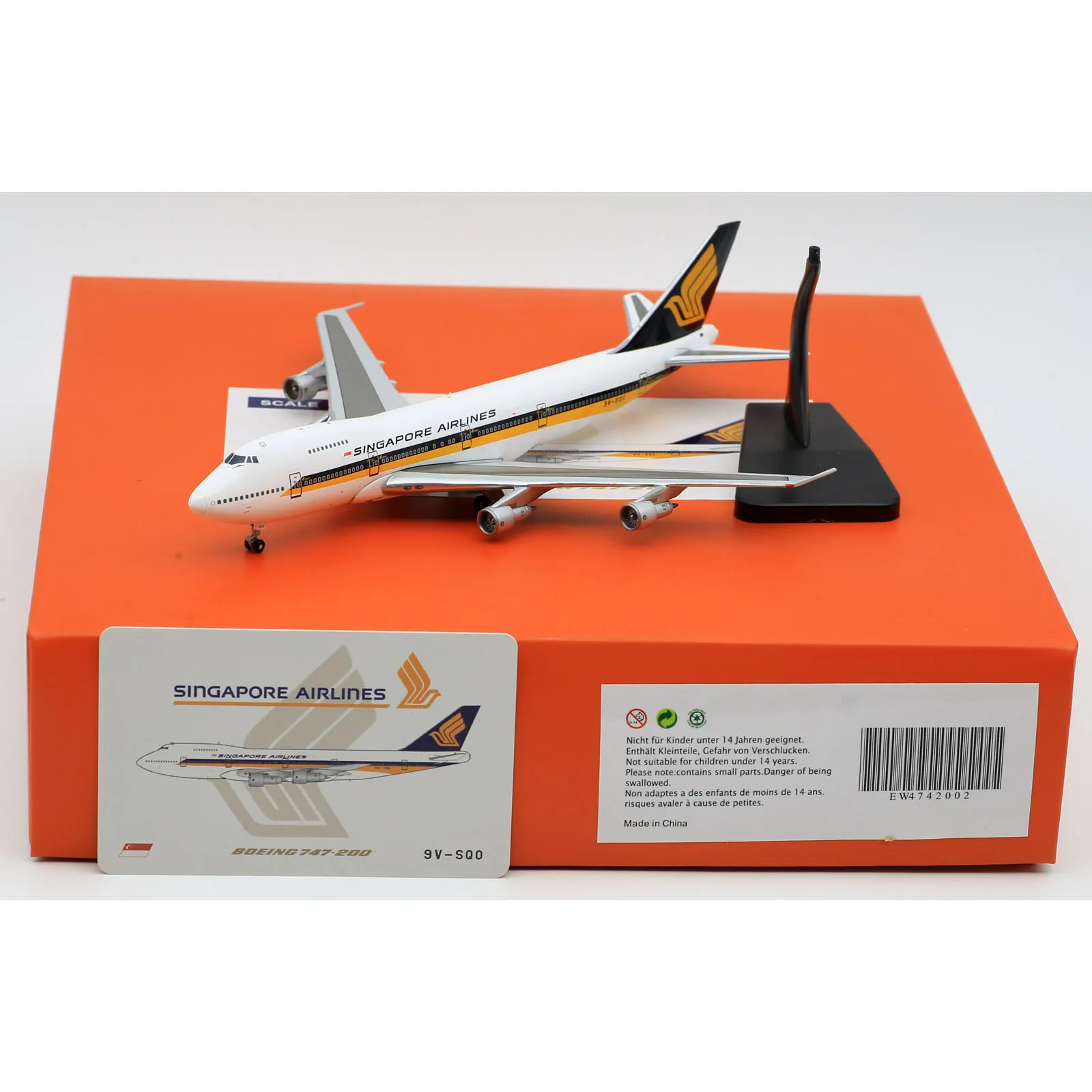 EW4742002 Alloy Collectible Plane Gift JC Wings 1:400