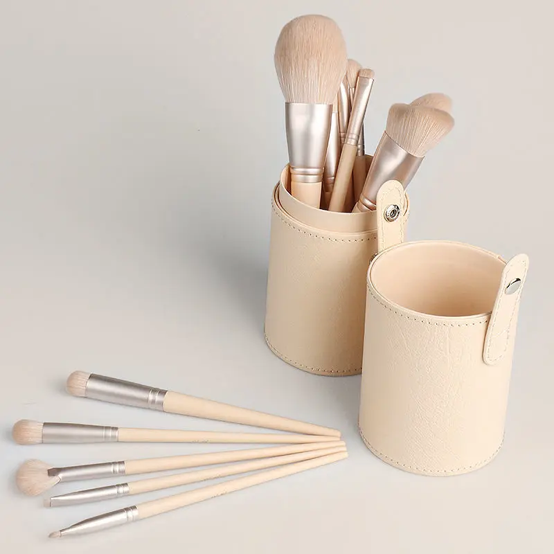 

Dust-Proof Makeup Brush Storage Box Desktop Eye Shadow Brush Eyebrow Pencil Rack Storage Bucket Dresser Decoration Accessories