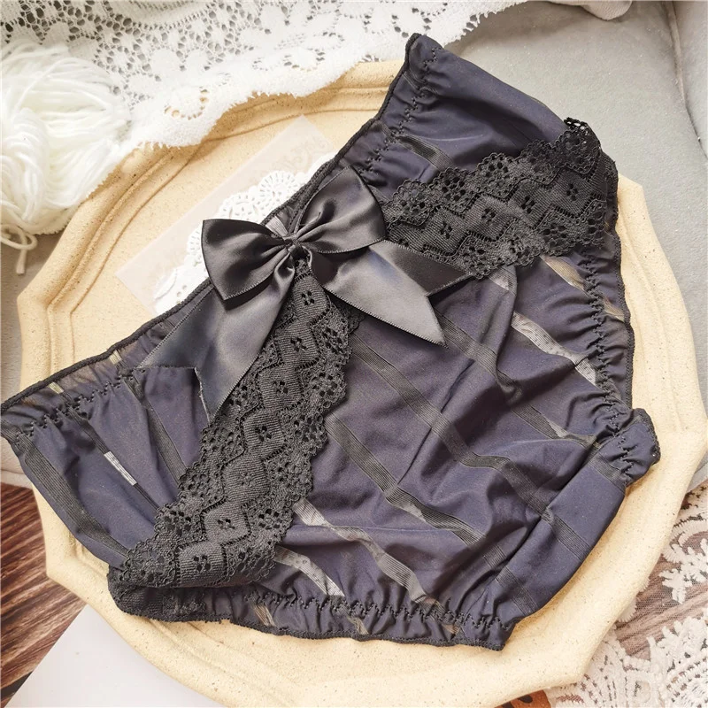 Japanese Style Panties Ruffles  Cute Panties Women Ruffles - Style Flower  Print Mesh - Aliexpress