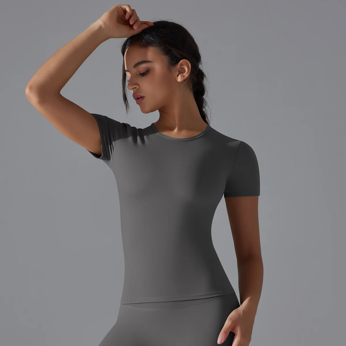 Yoga Vest Training Fitness Top Windproof Running Suit Solid Colour Cycling Fitness Quick Dry Women's Sweatshirt yoga top