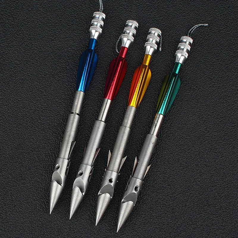

10 Pieces of Fish Shooting Fish Dart Hunting Tool Accessories Stable Detachable Metal Dart Special for Fishing Slingshot