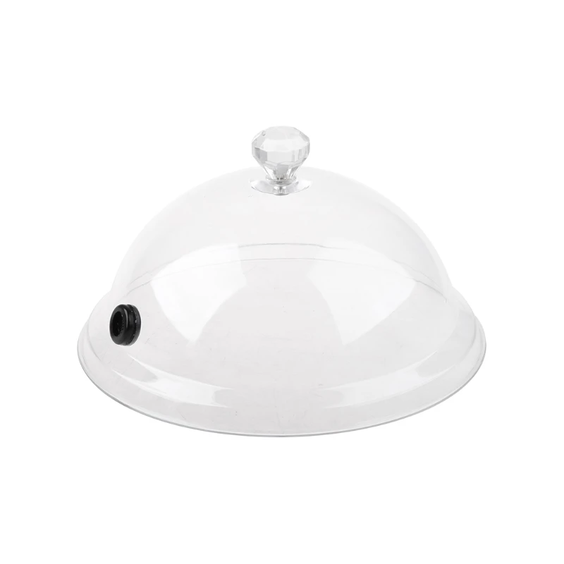 Home Smoking Dome Cover Kitchen Cooking Smoke Hood Acrylic Smoke Infuser Cloche Lid for Smoker Sprayer Plates Bowls