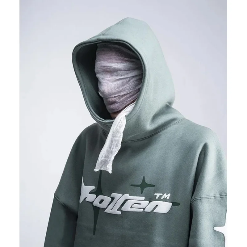 Star Letter Foam Hoodie for Men and Women American Style Street Decoration Casual Loose Clothes Y2K Couple Clothes Brand SS