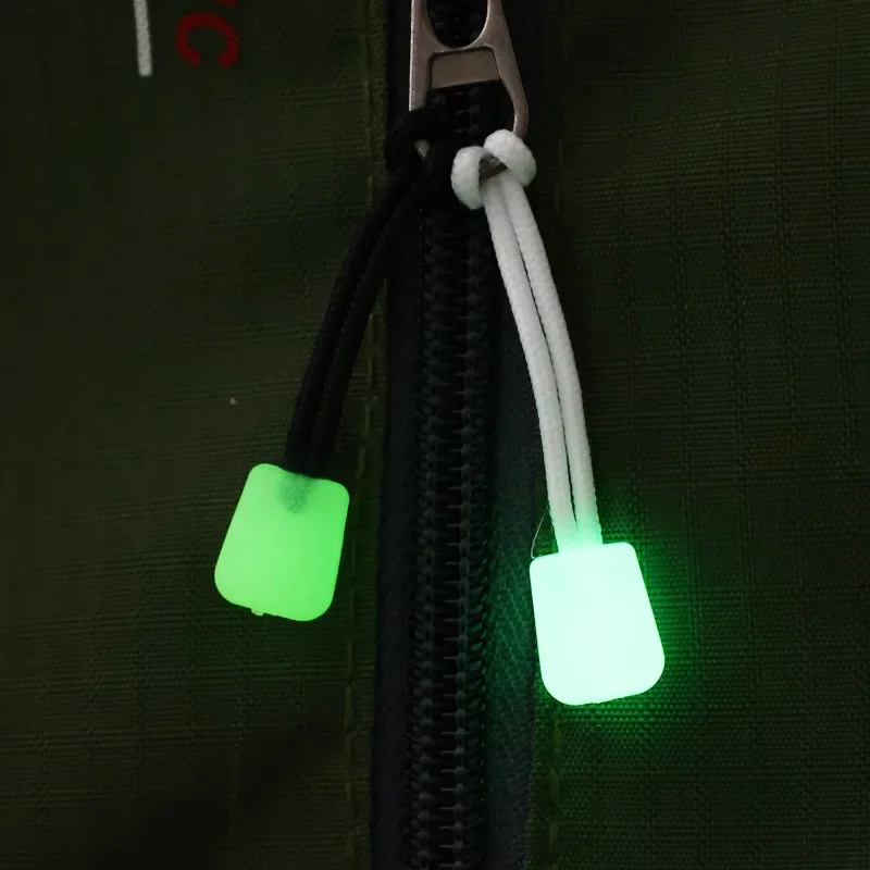 유니버설 빛나는 지퍼 풀 분리형 지퍼 헤드 어둠 속에서 빛나는 교체 지퍼 슬라이더 배낭 자켓 가방 코트