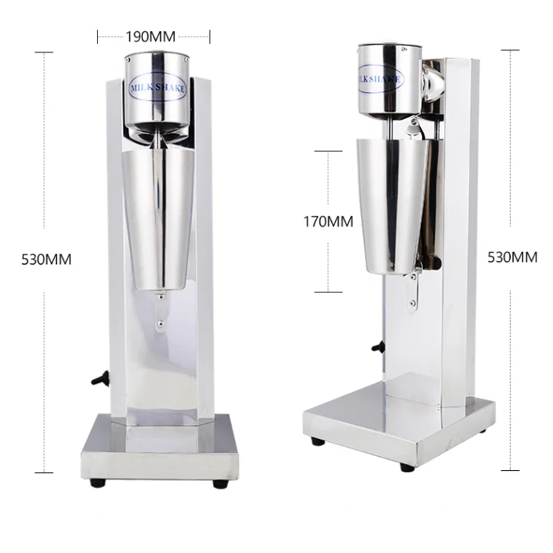 Xeoleo Milkshake machine Stainless Steel Milk Shake Machine Double Head  Drink mixer Make Milks Foam/Milkshake Bubble Tea Machine - AliExpress