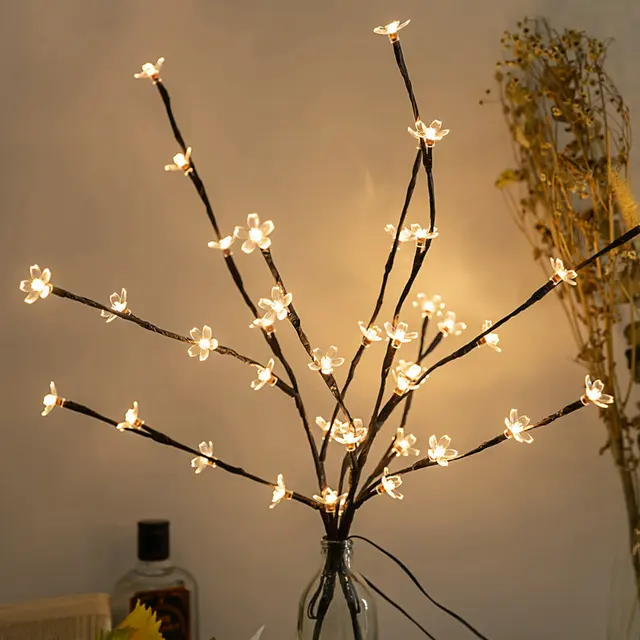 슈퍼 밝고 낮은 전력 소비, LED Branch Light, 70cm 길이, 20-50헤드, 1년 보증, PDQ 브랜드, HOLIDAY 사용법