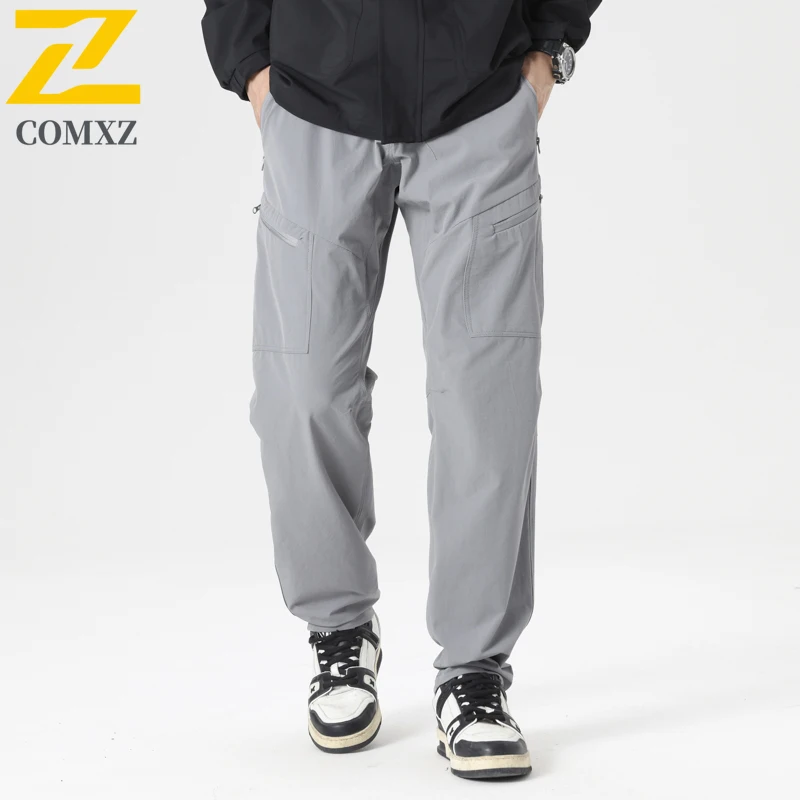 Men's  Quick-Dry Pants All-Season Waterproof Windproof Outdoor Training Hiking Workwear Military Style Tactical Sports Trousers