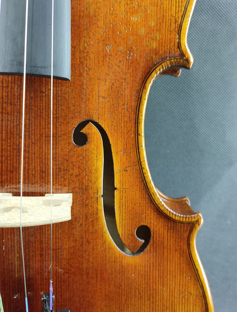 Acoustic Violin Violin Accessories One Piece Back Master II Level Stradivarius Violin Size 4/4 #3339 European Wood Handmade Oil Antiqued Varnish